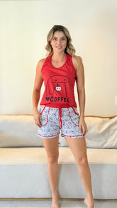 Pijama Short Blusa Manga Sisa