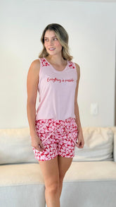 Pijama Short Blusa Manga Sisa