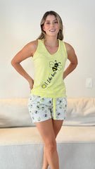Pijama Short Blusa Manga Sisa